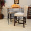 Table de bar moderne en bois d'acacia avec base en métal-451720980-451720987-451720981