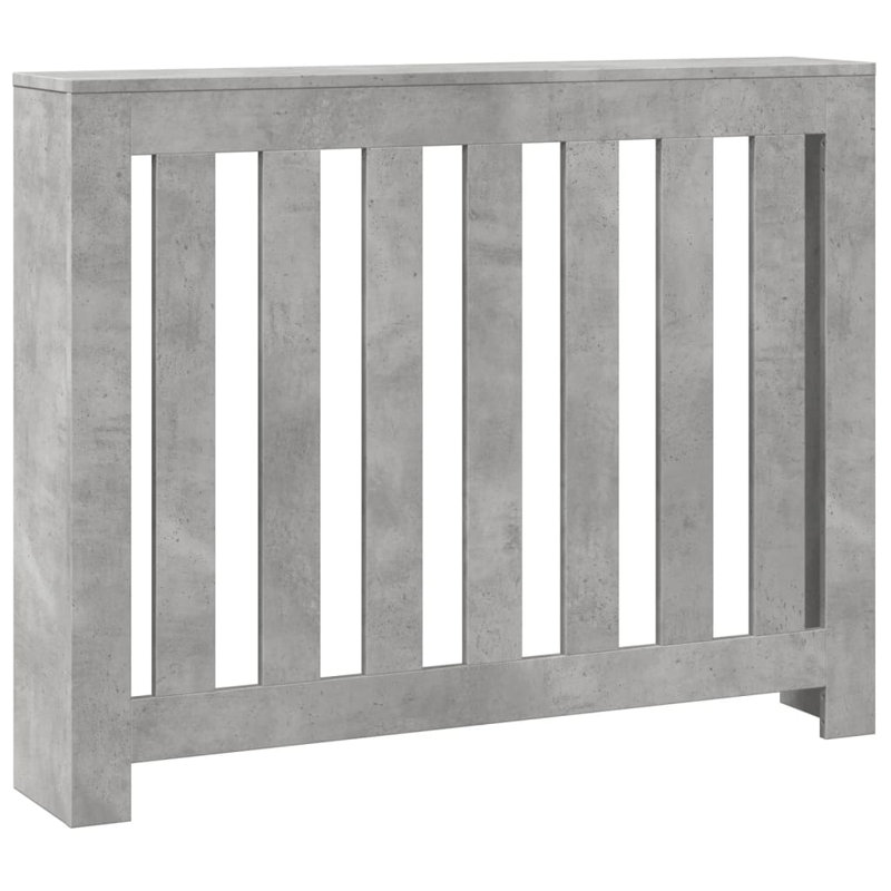 Radiator Cover, Concrete Grey, 78 x 20 x 82 cm, Horizontal Slats