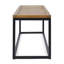 Banc de style industriel avec lattes en bois d'acacia et structure en fer