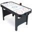 Table de jeu de hockey sur coussin d'air de 48 pouces GoSports - Comprend 2 poussoirs, 3 rondelles, un moteur à courant alternatif et un tableau de pointage à DEL - Noir