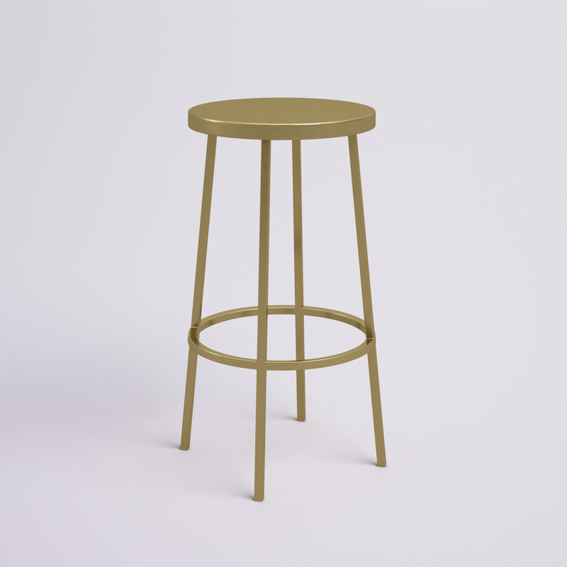 Tyson Lonn Bar & Counter Stool, Gold, Counter Stool (26" Seat Height)