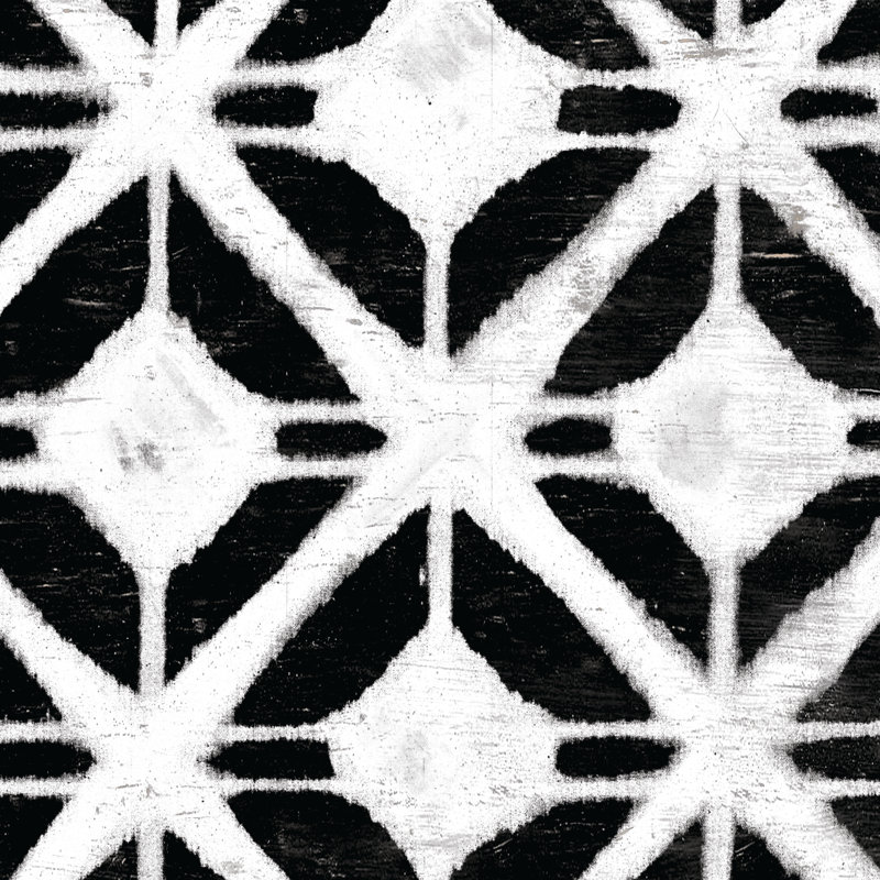 Black And White Ink - Wrapped Canvas Painting, 30cm H x 30cm W x 3.8cm D