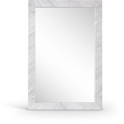Pavia Genuine Travertine Frame Mirror