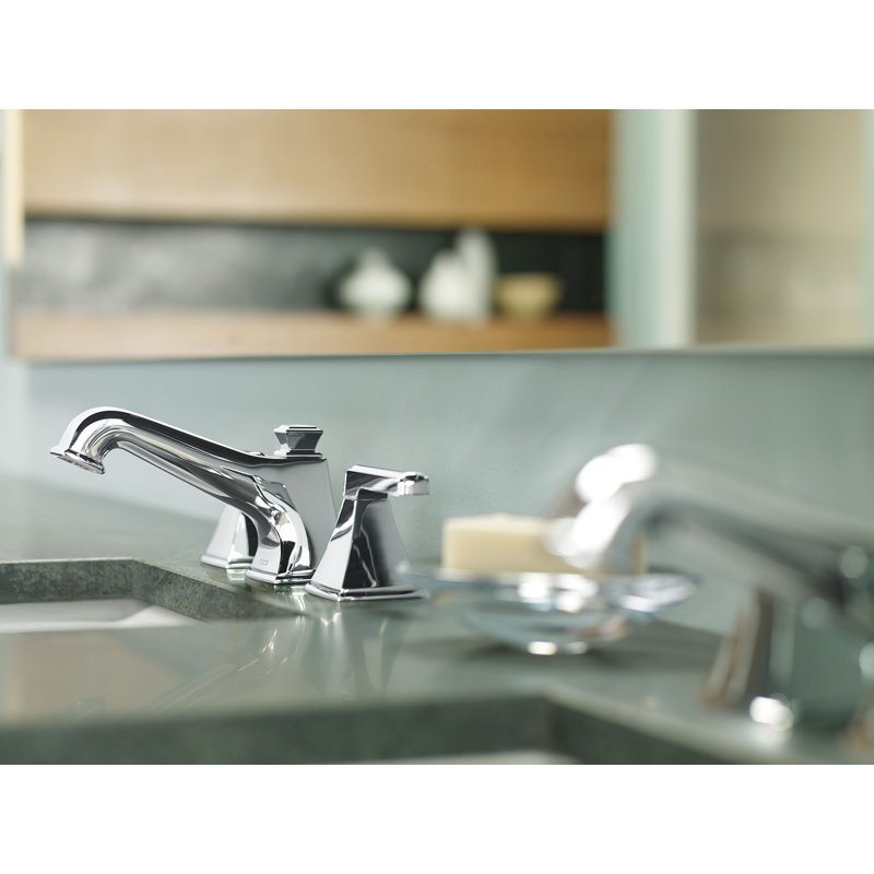 Connelly® Widespread Bathroom Faucet with Drain Assembly, Polished Chrome