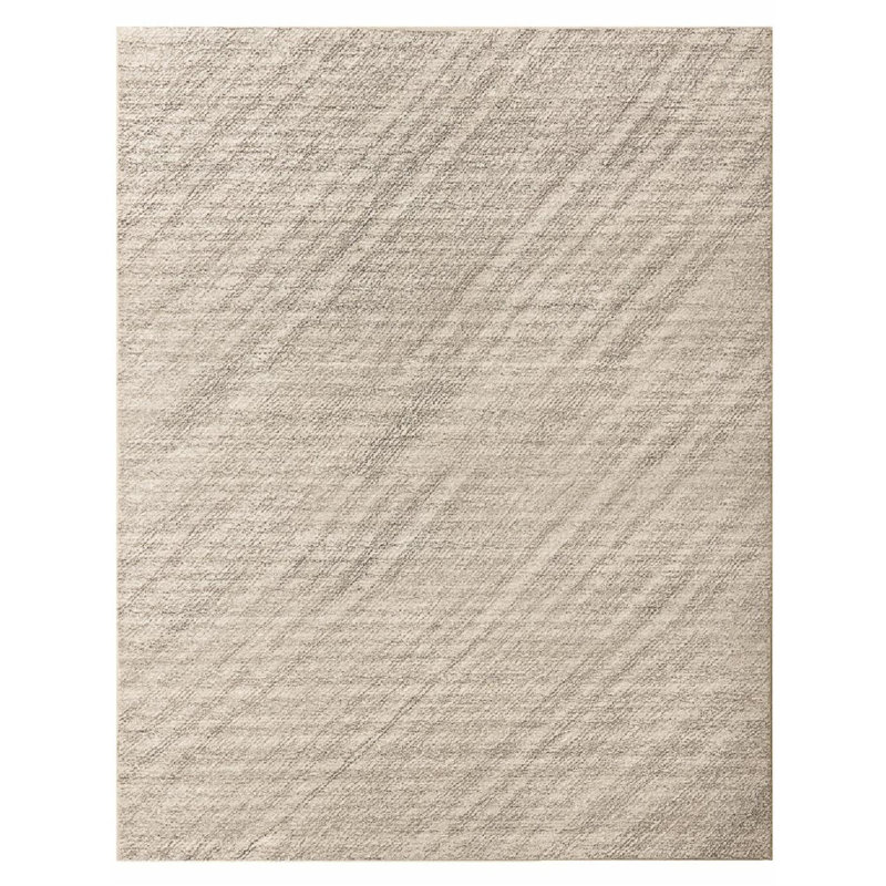 Marut Hand Tufted Area Rug in Beige, Rectangle 5' x 8'