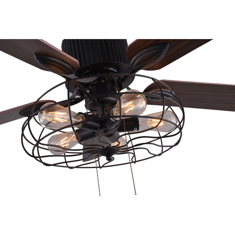 Ensemble d’éclairage pour ventilateur de plafond à 5 pales inclus Coven, H 19,6 po x l 42 po x P 42 po