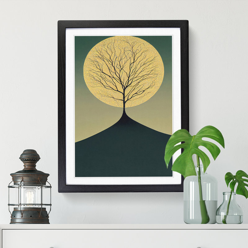 Unique Tree Art Vol.1 - Framed Print, 64cm H x 46cm W x 2cm D, Oak