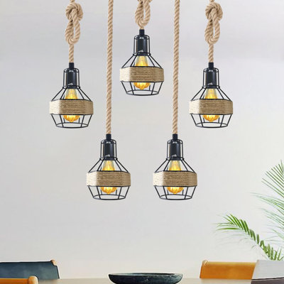 5 - Light Black Kitchen Island Pendant
