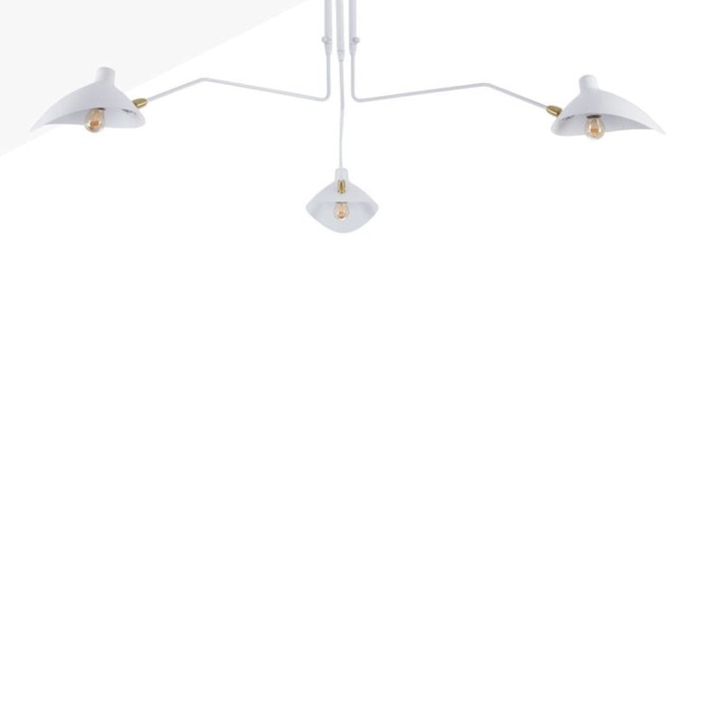 Luminaire suspendu Simio (3 têtes), Blanc
