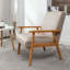Chaise avec accoudoirs Classic Mid-Century moderne - Structure en bois massif-1737776252