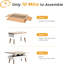 Table basse à plateau relevable 3 en 1 avec rangement, convertible en table de salle à manger ou bureau, assemblage facile en 10 minutes, mécanisme en métal robuste, design moderne-949547298