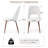 47" Knot-Free Pine Dining Table Set With 4 Upholstered Chairs