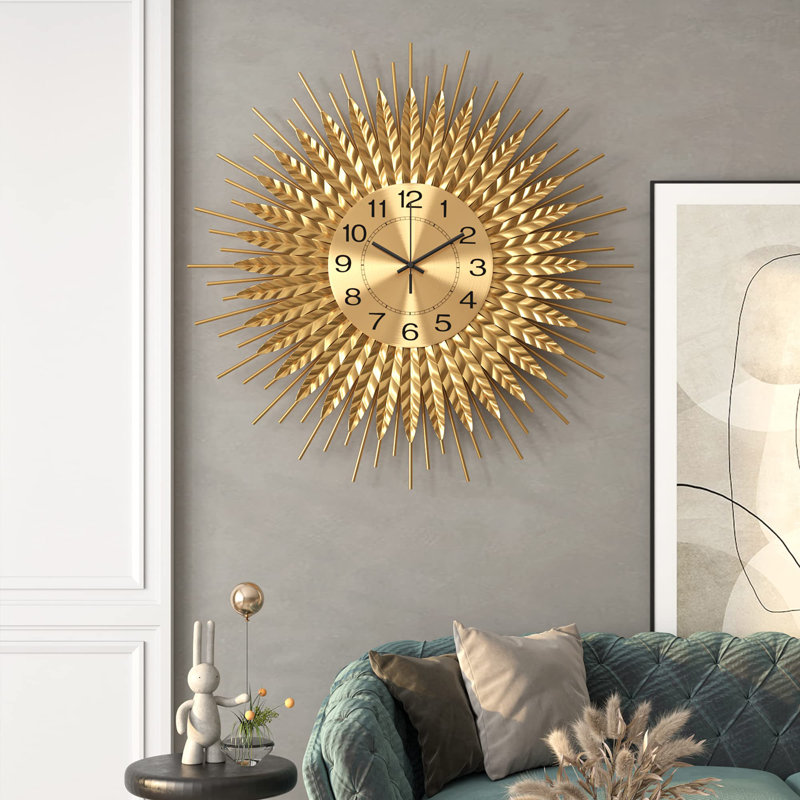 Gold Wall Clock, Medium