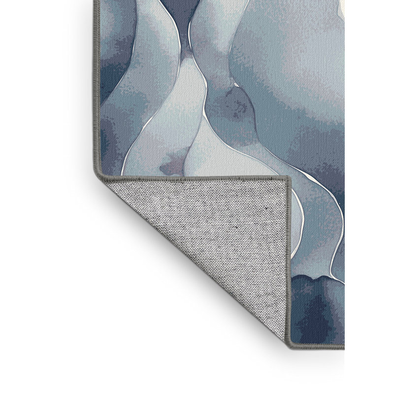 Tapis turquoise Horizon, Rectangle 2 pi x 3 pi