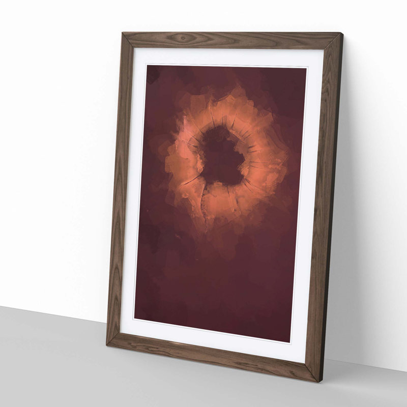 The Nucleus in Abstract - Picture Frame Graphic Art Print, Walnut Framed, 87cm H x 62cm W x 2cm D