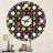 Retro Circular Moons - Mid-Century Modern wall clock-40748081