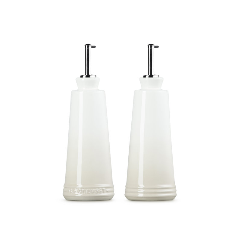 Le Creuset Stoneware Oil & Vinegar Set, Meringue