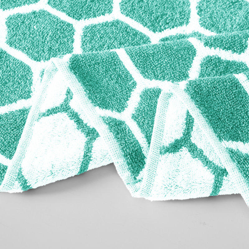 Ensemble de serviettes 6 pièces 100% coton, Turquoise