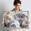 « Her Peony Garden » - impression d'art graphique-456966253-456966237
