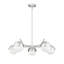 Trombetta 5 Light Chandelier in Modern Gold-983531528