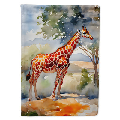 Drapeau de maison de girafe