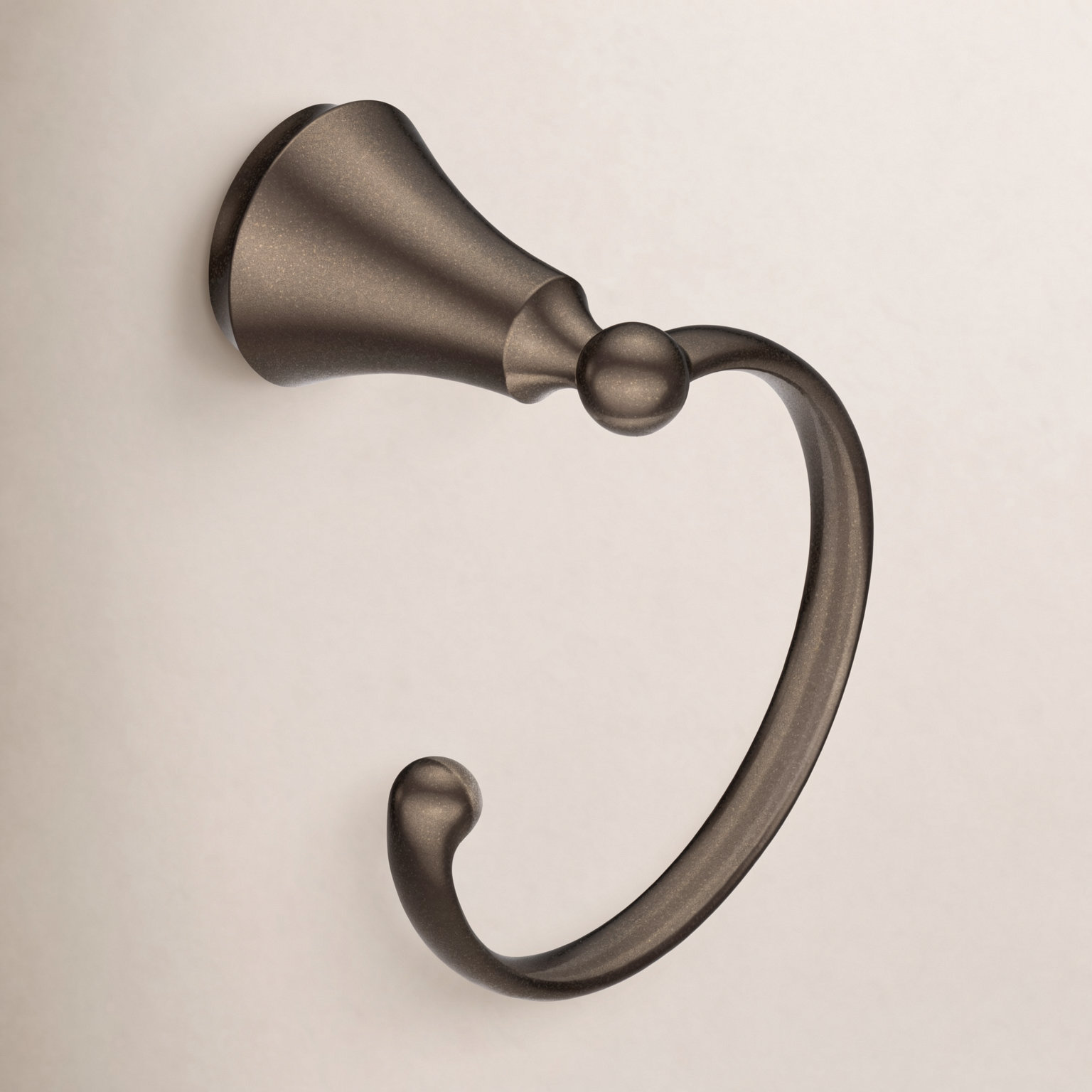 Wynford Wall-Mounted Towel Ring, Oil rubbed bronze