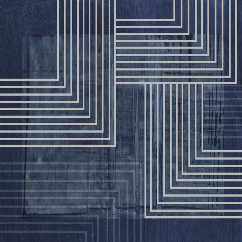 «Beneath the Dark Blue Waves III», reproduction sur toile, H 12 po x l 12 po