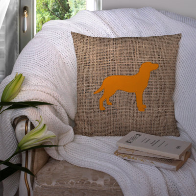 Coussin intérieur/extérieur en toile jute labrador