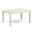 L'ensemble de table de salle à manger 5 pièces comprend une table de cuisine rectangulaire avec une rallonge papillon et 4 chaises rembourrées en similicuir pour étang, blanc lin-1012563590-945850517-945850518