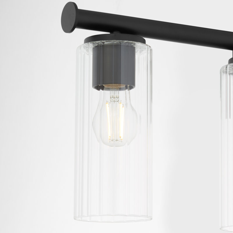 Ensemble de meuble-lavabo 4 lumières Mercier, Matte Black