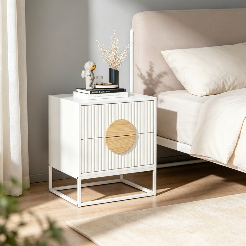 48 cm W Bedside Table
