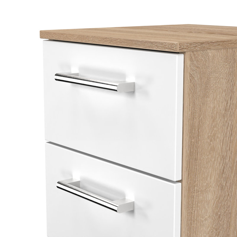 37cm W Manufactured Wood Bedside Table