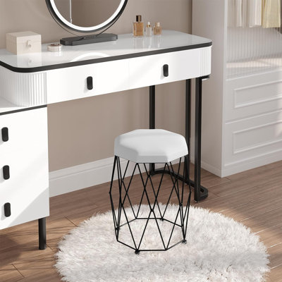 Nykeah Iron Accent Stool