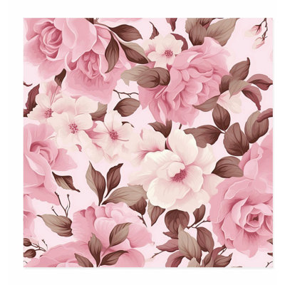 Impression florale sans cadre floral
