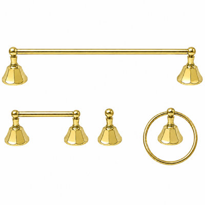 Mississippi 4-Piece Bathroom Accessory Hardware Set P4BMIS18