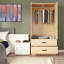 Garde-robe 2 portes, 2 tiroirs Kohdyn, P 20 po-1725049264