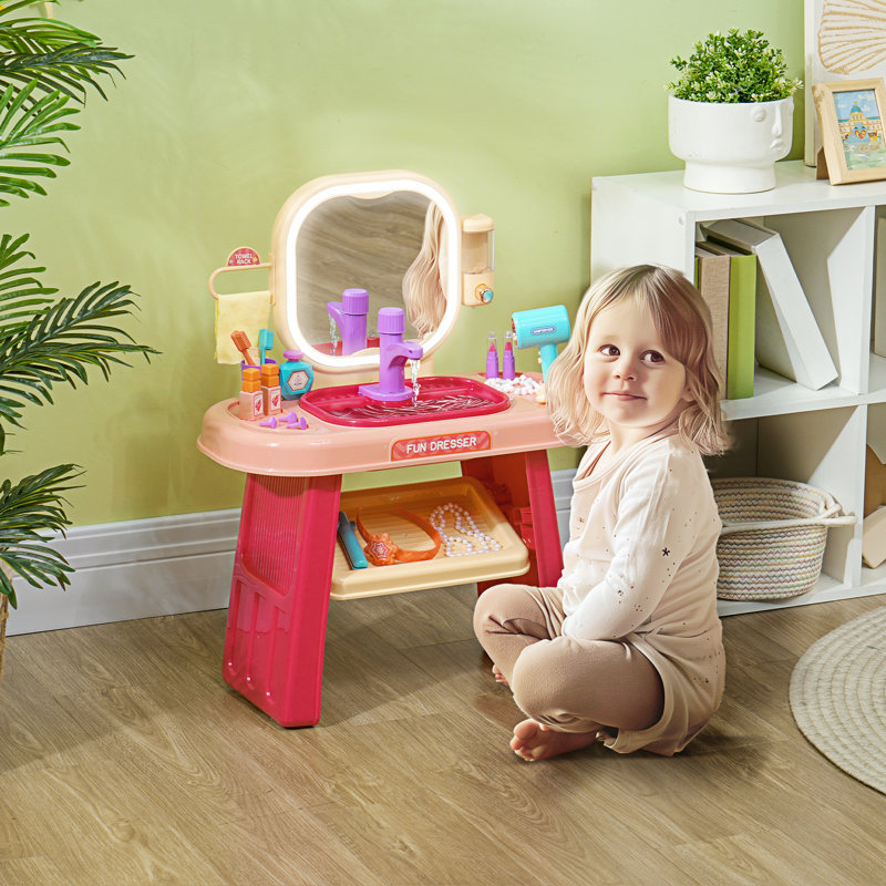 Vosgan Kids Vanity Set with Mirror