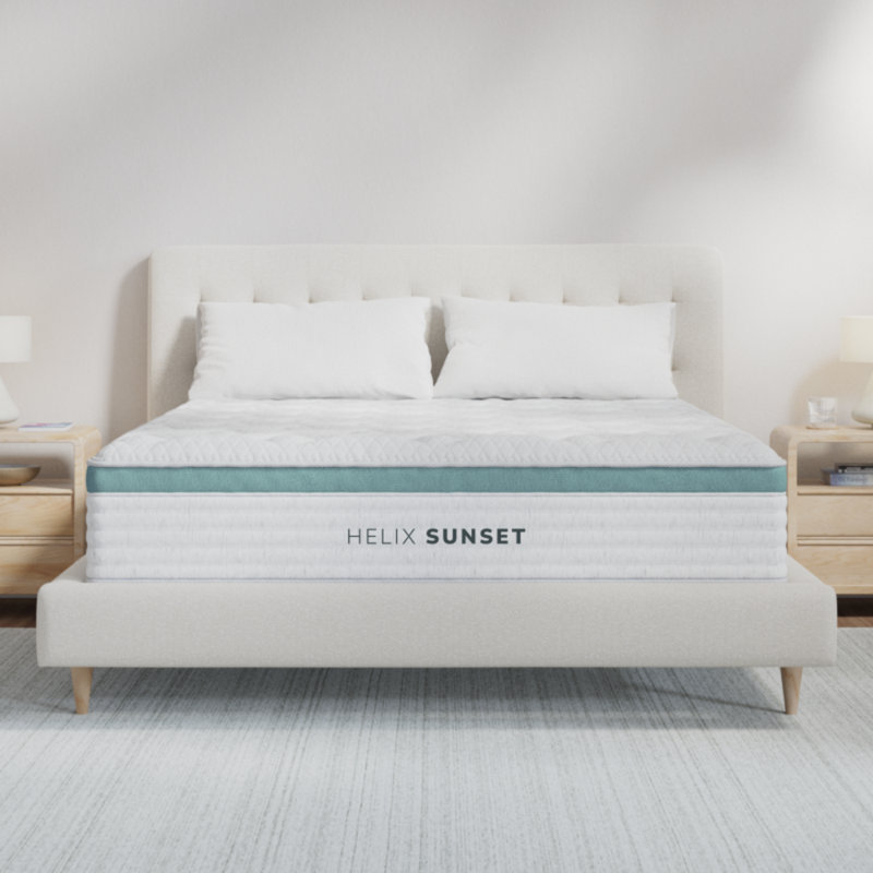 Matelas Helix Sunset avec plateau-coussin GlacioTex, Lit simple
