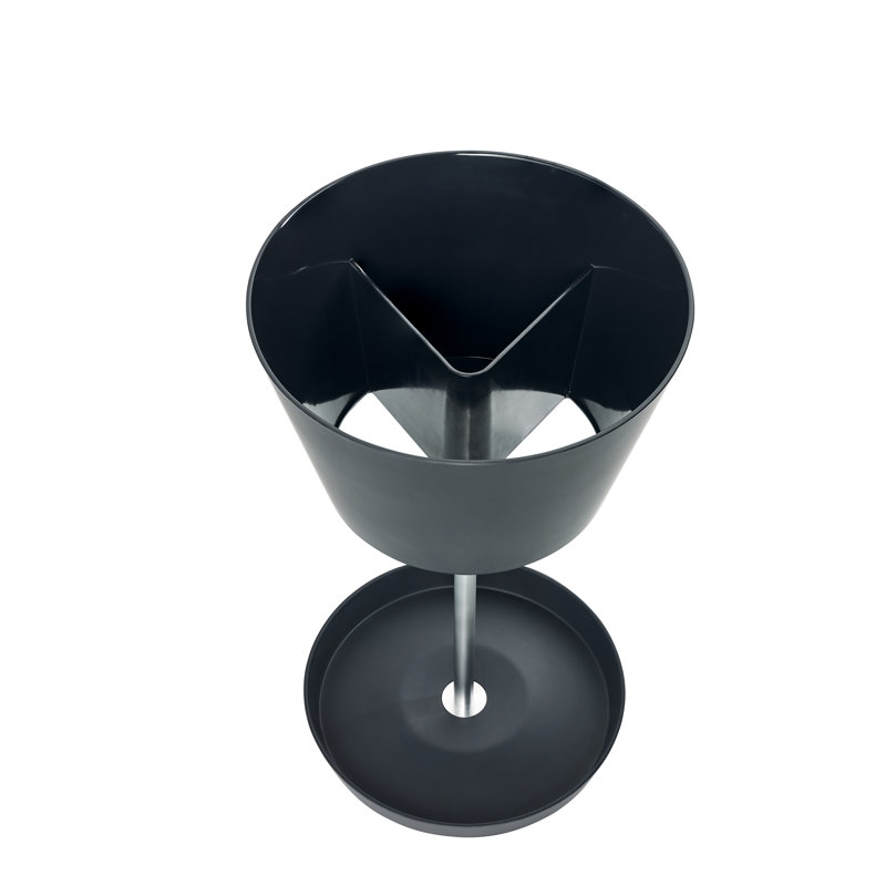 Plastic Freestanding Umbrella Stand, Black