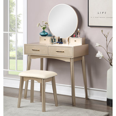 Ensemble coiffeuse et tabouret Liannon