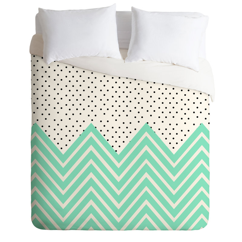 Allyson Johnson Polyester Dots Duvet Cover, Twin/Twin XL Duvet Cover + 1 Standard Sham