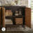 Hanriette 52'' Glass Top Console Table-1091104820