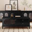 Table basse noire rétro moderne-105858247