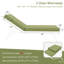 Coussin de chaise longue d'extérieur 2 pièces, 80 po x 26 po x 4 po-647617551-647617549-654445047