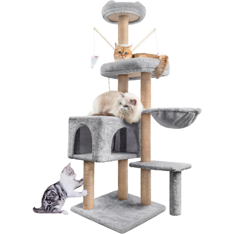145cm H Cat Tree, Grey
