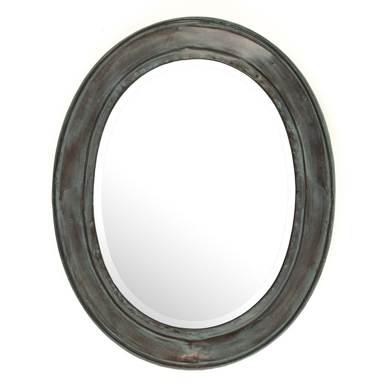 Rund Flat Metal Wall Mirror