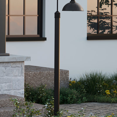 Rawson 12-ft Black Powder-Coated Aluminum Light Post