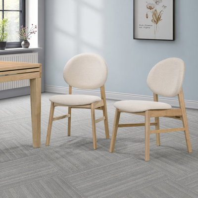 Chaise rembourrée en bois massif
