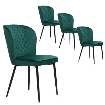 Annalia 49cm H Velvet Upholstered Side Chair