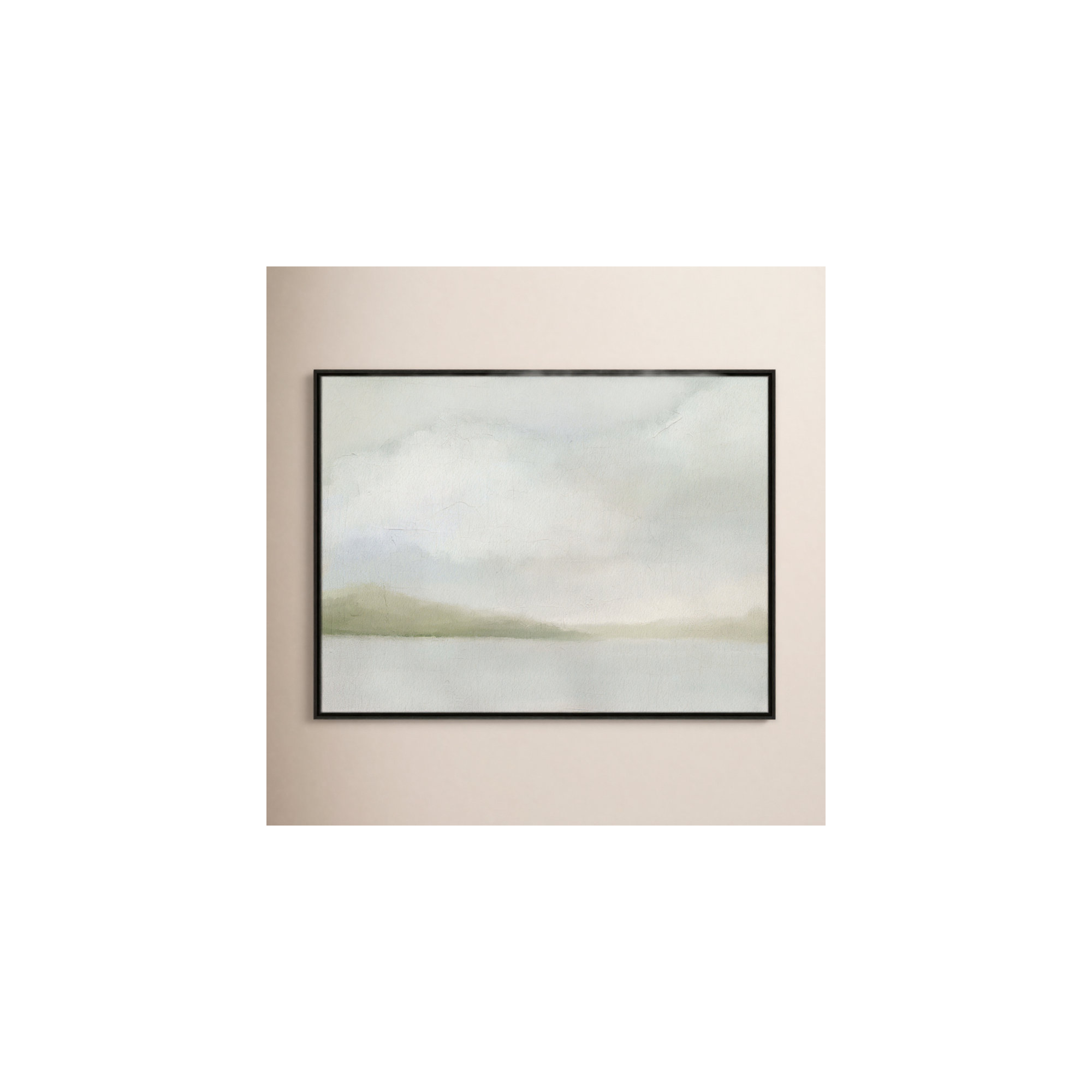 A Tranquil Morning, 31.5" H x 41.5" W, Espresso